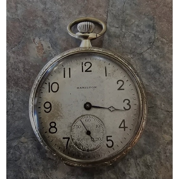 Hamilton Watch Co. Grade 17 Jewels 510544 1917238 Pocket Watch - Picture 1 of 6